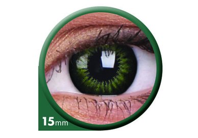 ColourVue Big Eyes - Party Green (2 čočky tříměsíční) - dioptrické