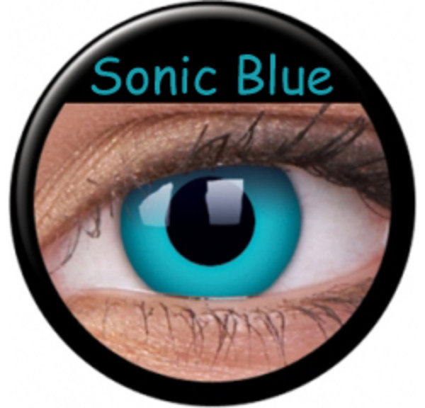 ColourVue Crazy čočky - Sonic Blue (2 ks roční) - nedioptrické