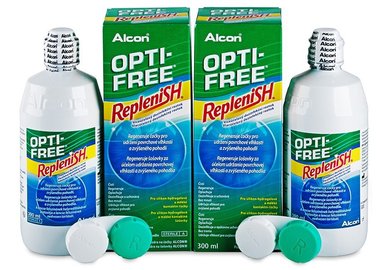 Opti-Free RepleniSH 2x300 ml s pouzdry