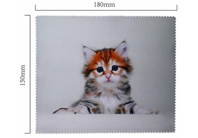 Hadřík na brýle z mikrovlákna- motiv kotě ležící